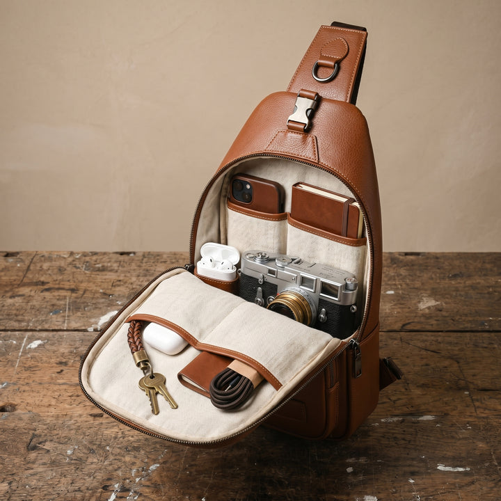 Silas Vintage Bryst-Veske